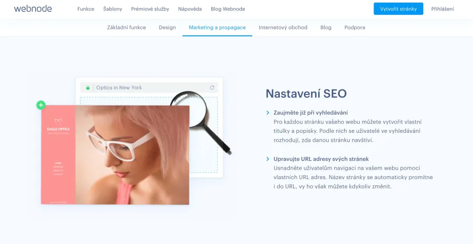 Webnode - Optimimalizace pro vyhledávače (SEO) v rámci CMS (Foto: Webnode)