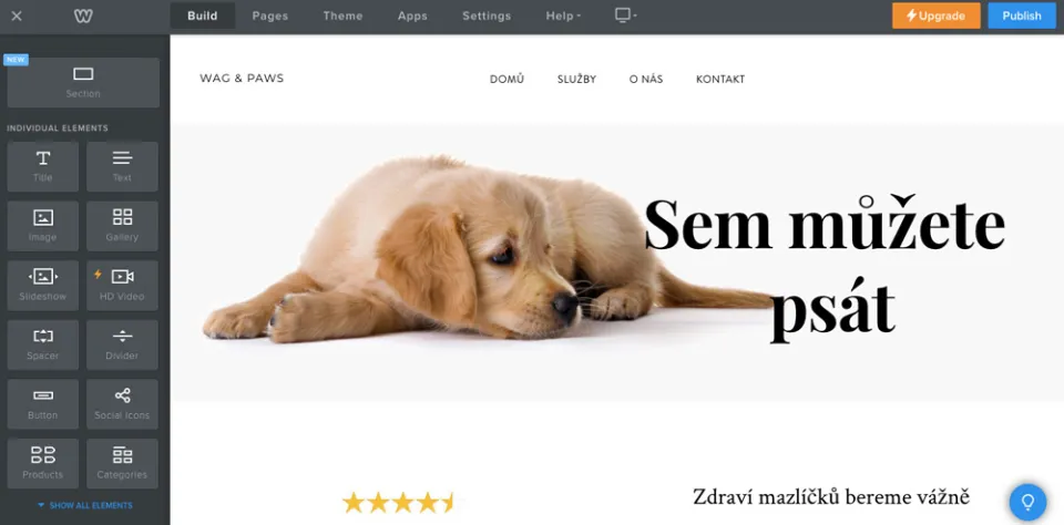 Ukázka z Elementoru (Foto: Elementor)