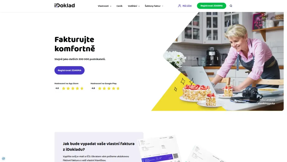 iDoklad.cz - Hlavní strana (Foto: iDoklad)