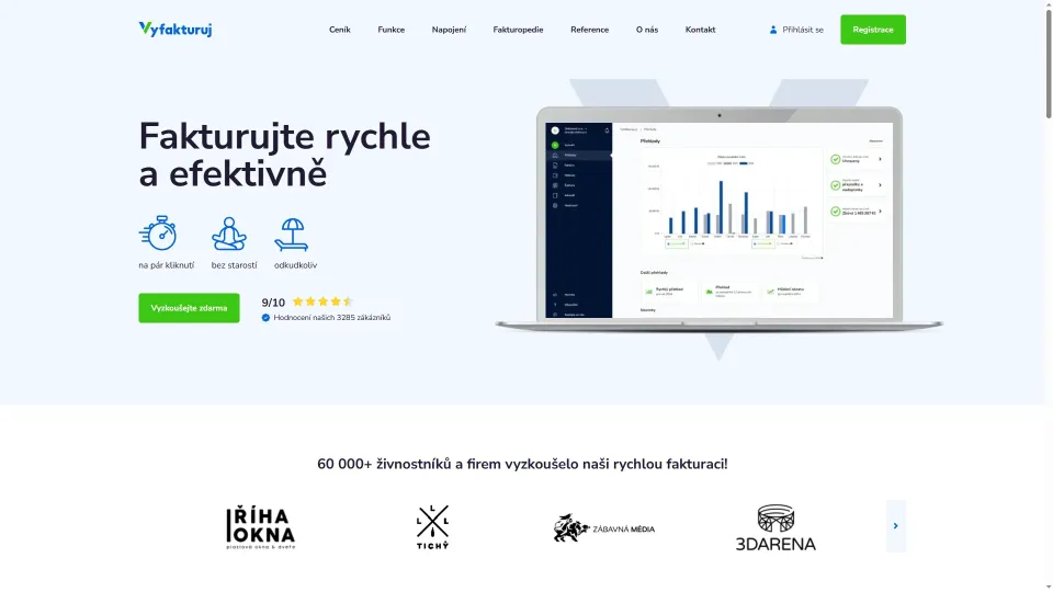 Vyfakturuj.cz - Hlavní strana (Foto: Vyfakturuj)