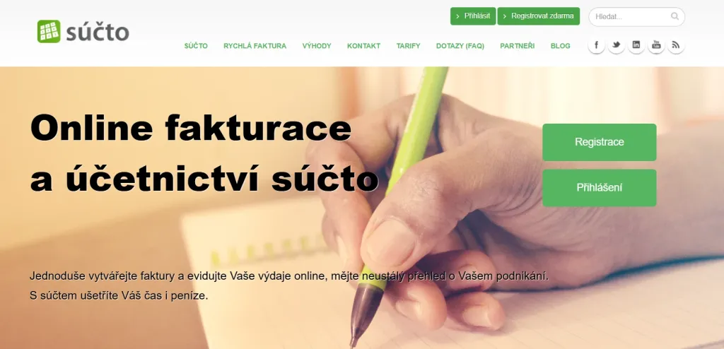 Fakturační nástroj Súčto: Recenze a hodnocení 2026 (Foto: NástrojeProWeb.cz)