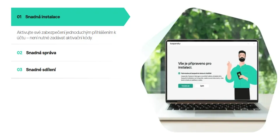 Instalace antiviru Kaspersky nevyžaduje aktivační kód (Foto: NástrojeProWeb)