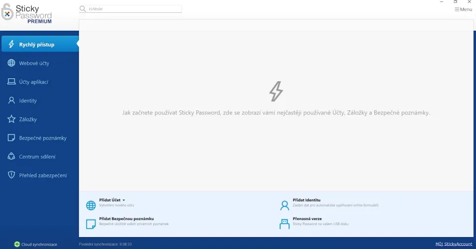 Uživatelské rozhraní Sticky Password (Foto: StickyPassword)